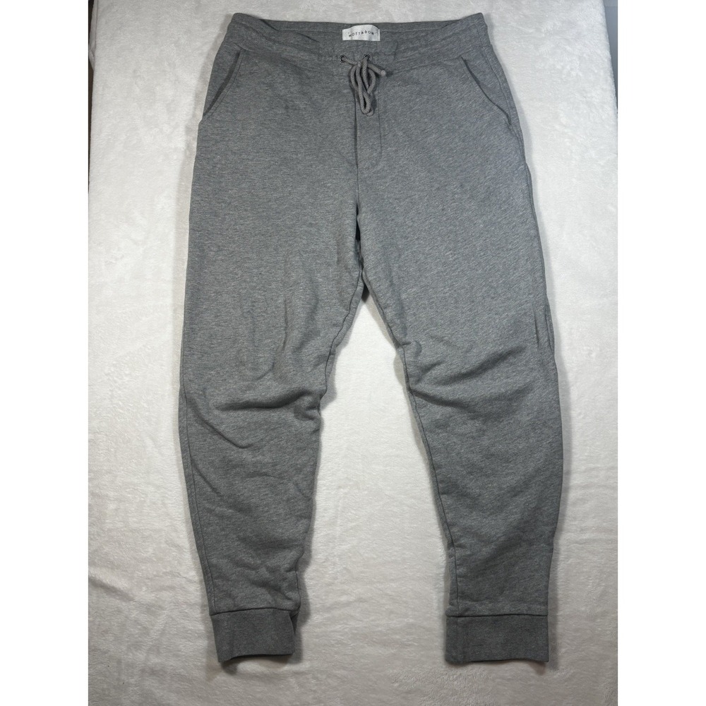 Mott Bow Pants Mens M Gray Performance Athleisure Relaxed Lounge Casual Jogger